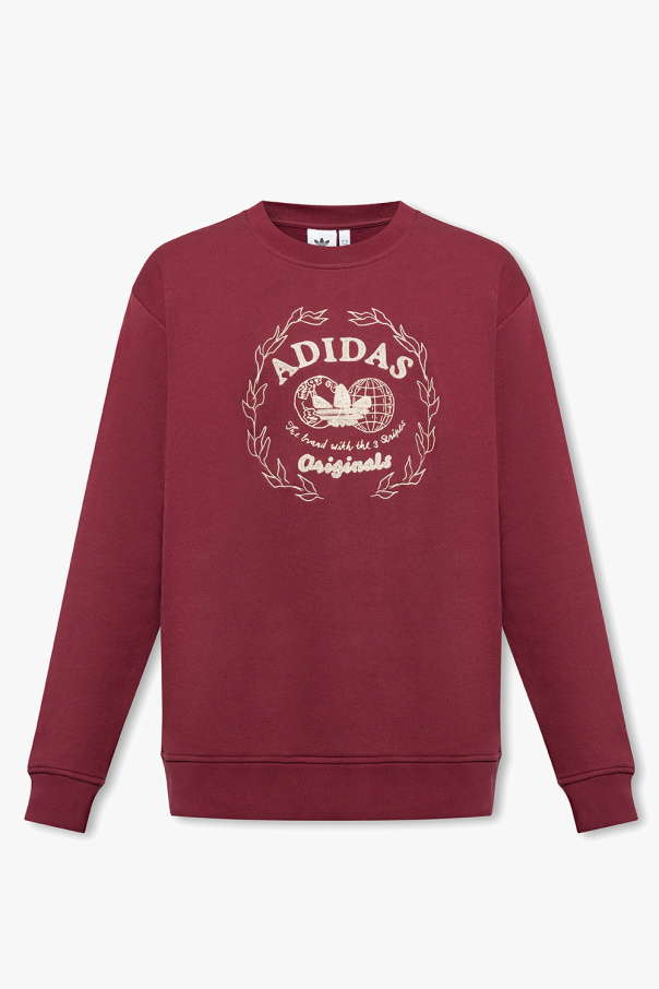 Adidas originals burgundy sweatshirt online